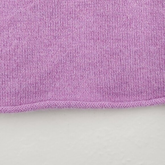 J. Crew 100% Cashmere Heather Lilac Lightweight Soft Crewneck Sweater XS *read* - Picture 5 of 10